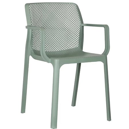 CADEIRA TAPES EM POLIPROPILENO VERDE ALOE