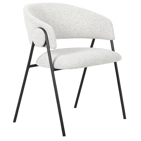 CADEIRA MALLET BASE PRETO CINZA BOUCLE