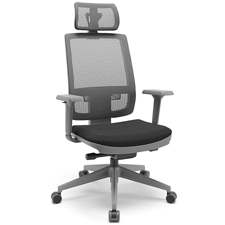 Cadeira Presidente Tela Grafite