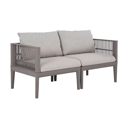 SOFÁ IVATÉ 2 LUGARES CINZA TECIDO