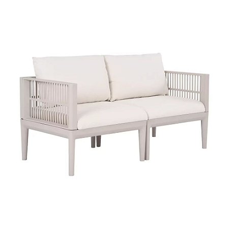 SOFÁ IVATÉ 2 LUGARES NUDE TECIDO