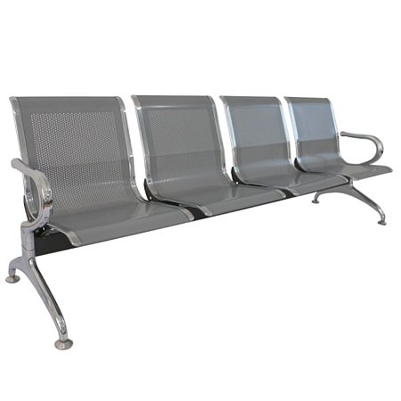 LONGARINA GRAVATAÍ 4 LUGARES ASSENTO METALICO