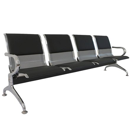 LONGARINA GRAVATAÍ 4 LUGARES ASSENTO ESTOFADO*