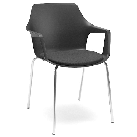 Cadeira Aprilia Diálogo Fixa 4 Pés Empilhável