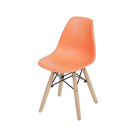 Cadeira Eames Kids Sala Quarto Base Madeira