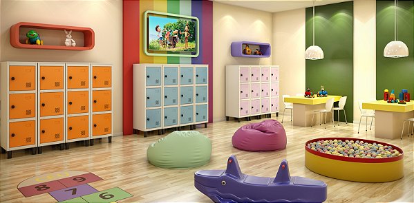 Sala Infantil Mini Locker