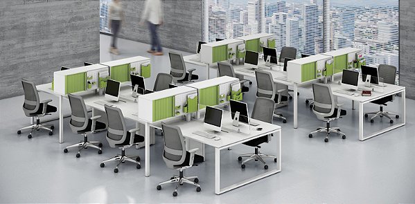 Escritório Moderno De Conceito Aberto