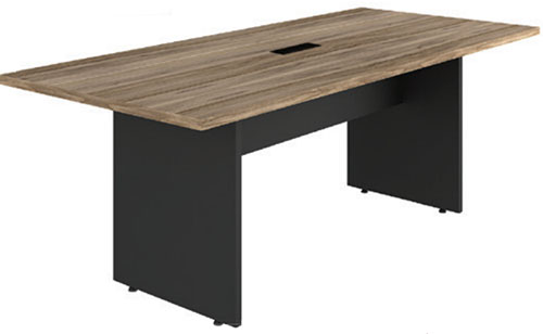 ESTOQUE - MESA REUNIAO RETANGULAR 200LX090PX073A YARIS GEBBWORK NOGAL/PRETO