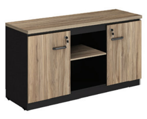 FABRICA - ARMARIO CREDENZA P.ABRIR 135LX045PX073A YARIS GEBBWORK NOGAL/PRETO
