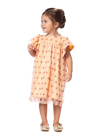 Vestido Poá em Tule