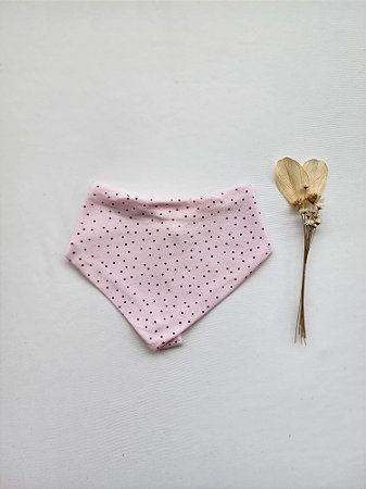 Babador Bandana de Bolinhas Pretas