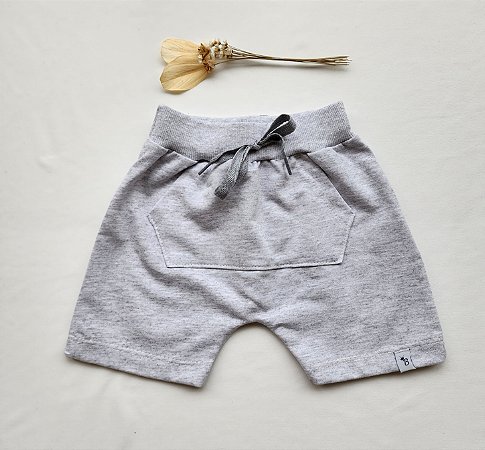 Shorts Moletinho Cinza
