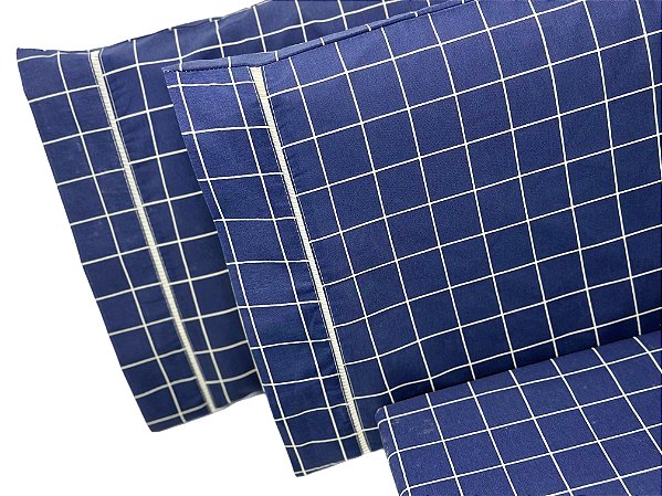 Jogo de Lençol 3 Peças Grid Casal