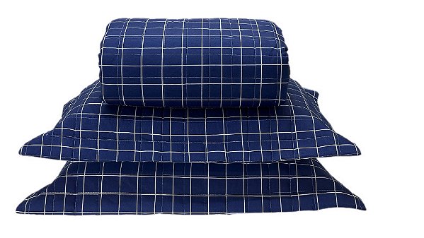 Kit Cobre Leito 3 Peças Grid King