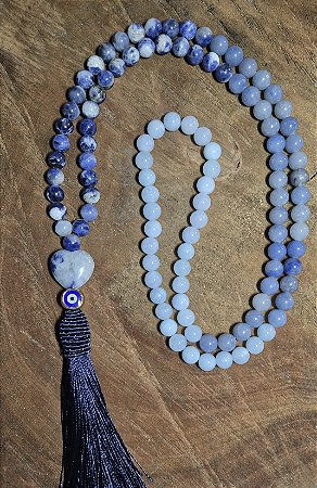 Japamala Sodalita + Agua Marinha e Agata