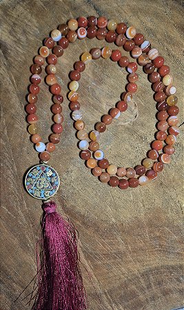 Japamala Cornalina + Agata Laranja