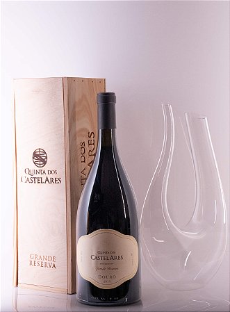 Kit Decanter + Vinho Tinto Quinta dos Castelares Grande Reserva 1,5l 2020