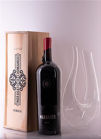 Kit Decanter + Vinho Tinto Nobre Fino Seco Maragato Cuvée Bebber 1,5l