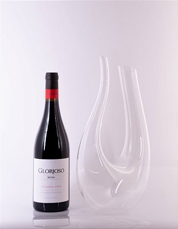 Kit Decanter + Vinho Tinto Glorioso Crianza Bodega Palácio Rioja 2018