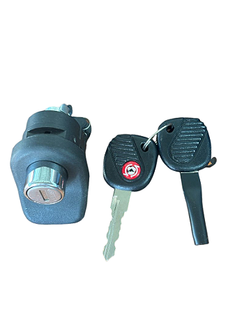 Maçaneta Externa Porta Malas Mecânica Com Chave Perfil Maxion Cinza VW Gol G2
