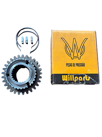 Sincronizado Completo 1A Re Willys 3 Marchas Com 1A Sincronizada Jeep Rural Pick-up F75 Ford 26488