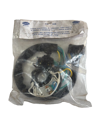 Chave Seta Direcional Com Pisca Alerta Corcel Maverick 75/77Amefil CD309 Ford 74BU13341B 9fios
