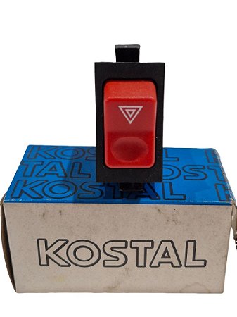 Botão Interruptor Pisca Alerta Emergência Ônibus Caminhão Mercedes Antigo 97/ Ford Cargo 2006/ - 7 terminais - 12V