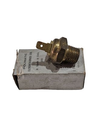 Interruptor Sensor Temperatura Partida a Frio GM Chevette 81 a 82 MTE 3011 Original Polimatic 094250000 Novo de Época
