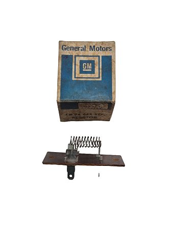 Resistor Motor Ventilador Desembacador D20 85 até 97 Original GM 94643599 Novo de Época