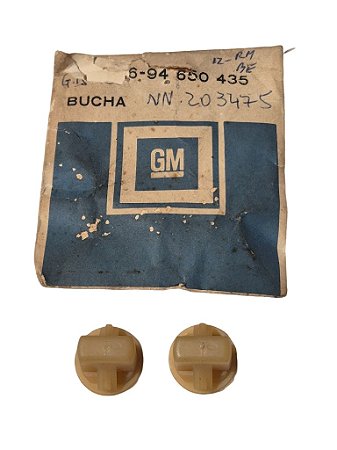 Par Bucha Fixação Friso Lateral Monza Opala D20 Original GM 94650435 Novo de Época