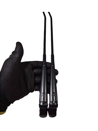 Par Braço Haste Limpador Parabrisa Dianteiro GM Chevette Preto 73/ Chev 500 80 em diante Marajo 75/ e 87/ Dyna 2032