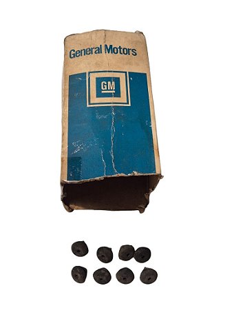 Jogo 8 Pecas Vedador Drenagem Assoalho Opala Caravan 69/ em diante Original GM 2591033 Novo de Época