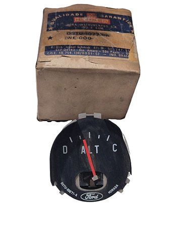 Relógio Amperímetro Indicador De Carga Bateria Ford F600 à F11000 Original Ford Novo de Época Com Detalhe