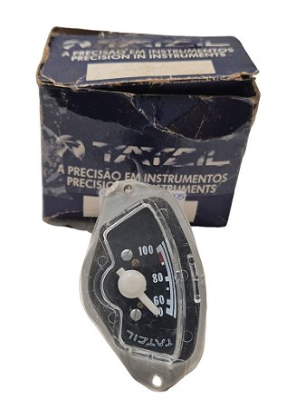 Relógio Indicador Temperatura Termômetro Meia Lua Elétrico 100 graus 12V Caminhão MB 608 710 912 1313 Novo de Época