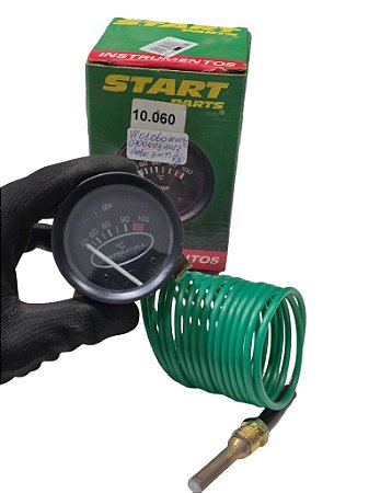 Relógio Indicador Marcado De Temperatura Termômetro Água Visor 60mm 3 metros MBB e CBT Novo de Época