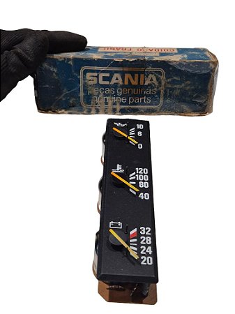 Instrumento Painel Combinado Scania 112 113 Original Scania Possui Detalhe Novo de Época