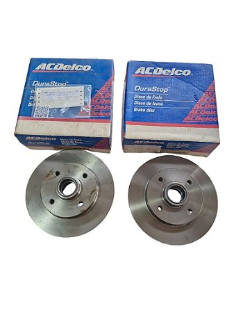 Par Disco Freio Traseiro Monza 91 até 98 Kadett 89 até 98 Ipanema 89 até 97 Original AC Delco GM 93202477 Novo de Época
