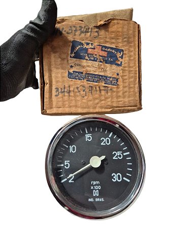 Tacometro Conta Giro Motor Estacionario Mercedes 100mm 3000 RPM Original Horasa GMO_000_DR 3441537117