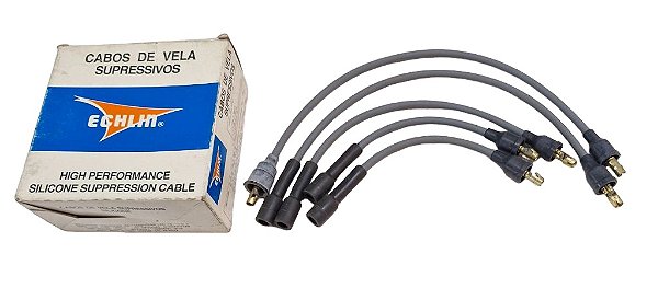 Cabo de Vela Opala Ignição Eletrônica 4 e 6 Cilindros com 5 Cabos Echlin ECH463 Echlin Novo de Época