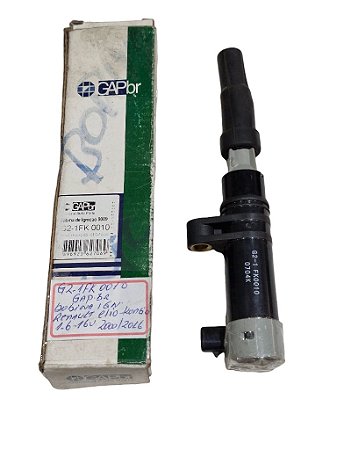Bobina De Ignição Renault Elio Kangoo 1.6 16V 2000 a 2006 GAPBR G21FK0010 GapBr Novo de Época