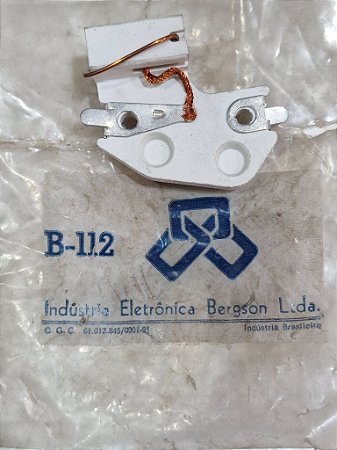 Porta Escova Alternador Chevette Opala Caravan Omega Corsa C10 D10 GM 3472316 Bergson B112 Amefil SE1604 Bergson