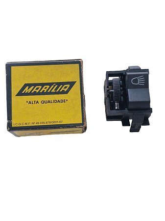 Interruptor Botao Chave Luz Com Reostato Gol Voyage 82/ em diante Marilia IM11167 VW 3059415312 Novo de Época