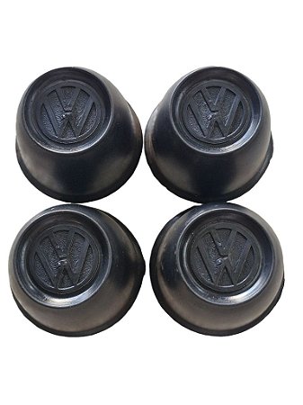 Jogo 4 Pecas Calota da Roda VW Sedan Fusca 102601157A Novo de Época
