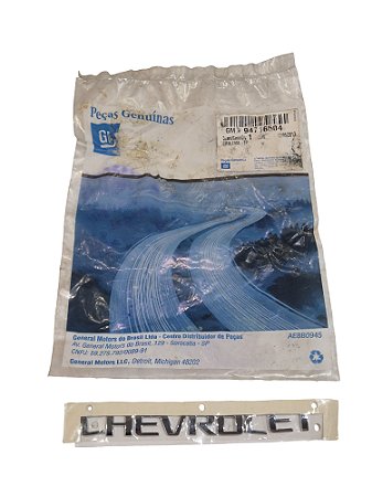 Emblema Chevrolet Tampa Traseira Agile Montana Corsa Original GM 94716504 Novo de Época