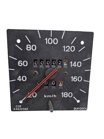 Velocímetro Opala 180Km/h Odometro Parcial Preto Opala 81 até 84 Original GM 94632362 Novo de Época