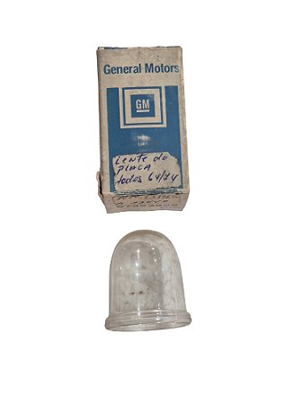 Lente da Lanterna Placa A10 C10 D10 até /74 Original GM 7363805 Novo de Época