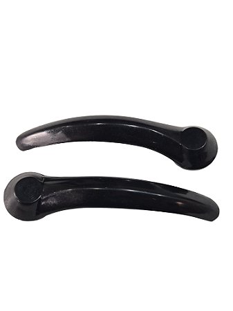 Par Maçaneta Interna Porta Dianteira Plastica Preta Kombi até /97 Universal 20142 VW 231837225Z06 Novo de Época