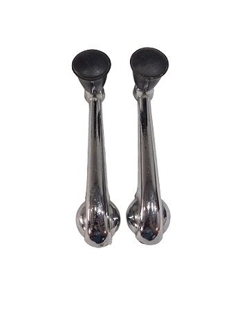 Par Manivela Reguladora Vidro Fusca 1200 1300 até /70 Botao Preto Novo de Época