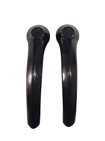 Par Maçaneta Interna Porta Plastica Preta Kombi até /97 Universal 20142 VW 231837225Z06 Novo de Época