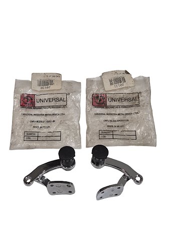 Par Trinco Lado Direito Lado Esquerdo Da Janela Basculante Lateral Preto Fusca 59/73 Universal 20130 20131 VW 113847081